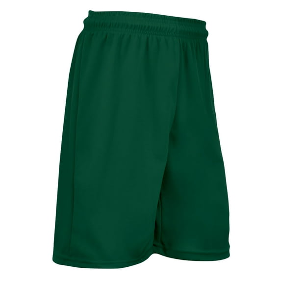 Power Athletic Shorts, 7" Inseam, Youth Medium, Forest Green