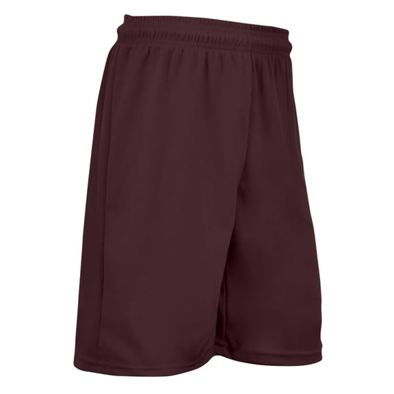 Power Athletic Shorts, 7" Inseam, Youth Medium, Maroon