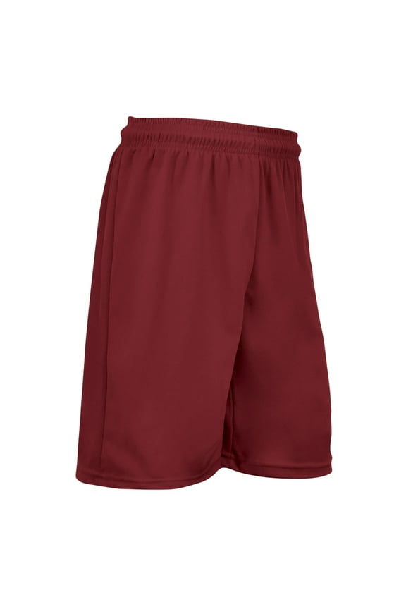 Power Athletic Shorts, 9" Inseam, Adult 3X-Large, Cardinal Red