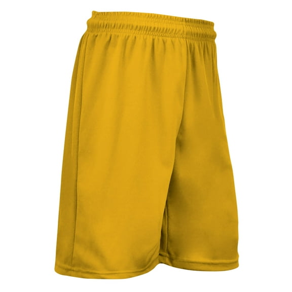 Power Athletic Shorts, 9" Inseam, Adult Large, Gold