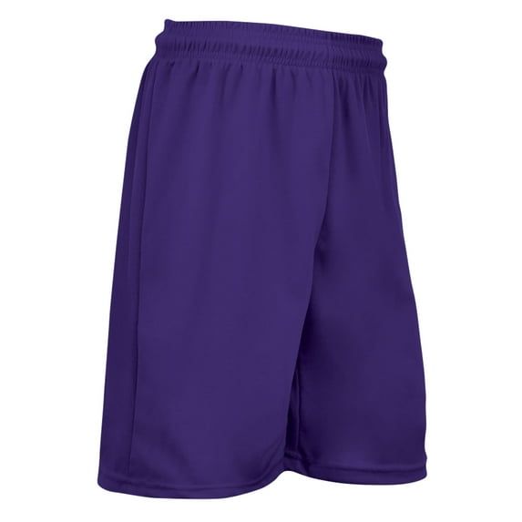 Power Athletic Shorts, 9" Inseam, Adult Small, Purple