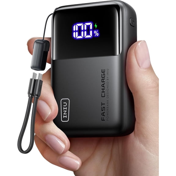 Power Bank, 20000mAh 65W Ultra Compact USB C Laptop Portable Charger, PD QC Fast Charging 3-Output External Battery Pack for MacBook iPad Tablet Steam Deck iPhone 17 16 15 Pro S24