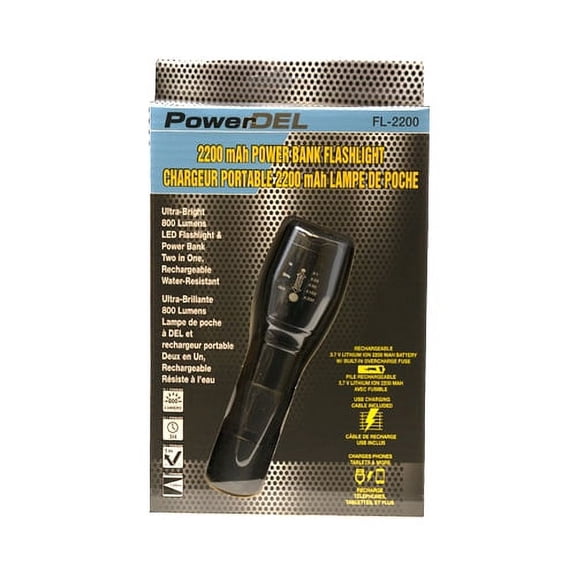 Power Bank 800 Lumens LED Flashlight (FL-2200)