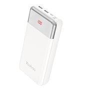 Power Bank Portable Charger | Dual Output 20000mAh Phone Charger with LED Display | Compatible with iPhone, Samsung Galaxy Phones and More White
