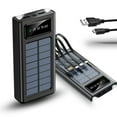 thumbnail image 1 of Power Bank Solar Charger 20000mAh Portable Charger,Solar Power Bank,External Battery Pack Fast Charger Built-in Super Bright Flashlight,with Five Outputs and Three Inputsso, 1 of 8