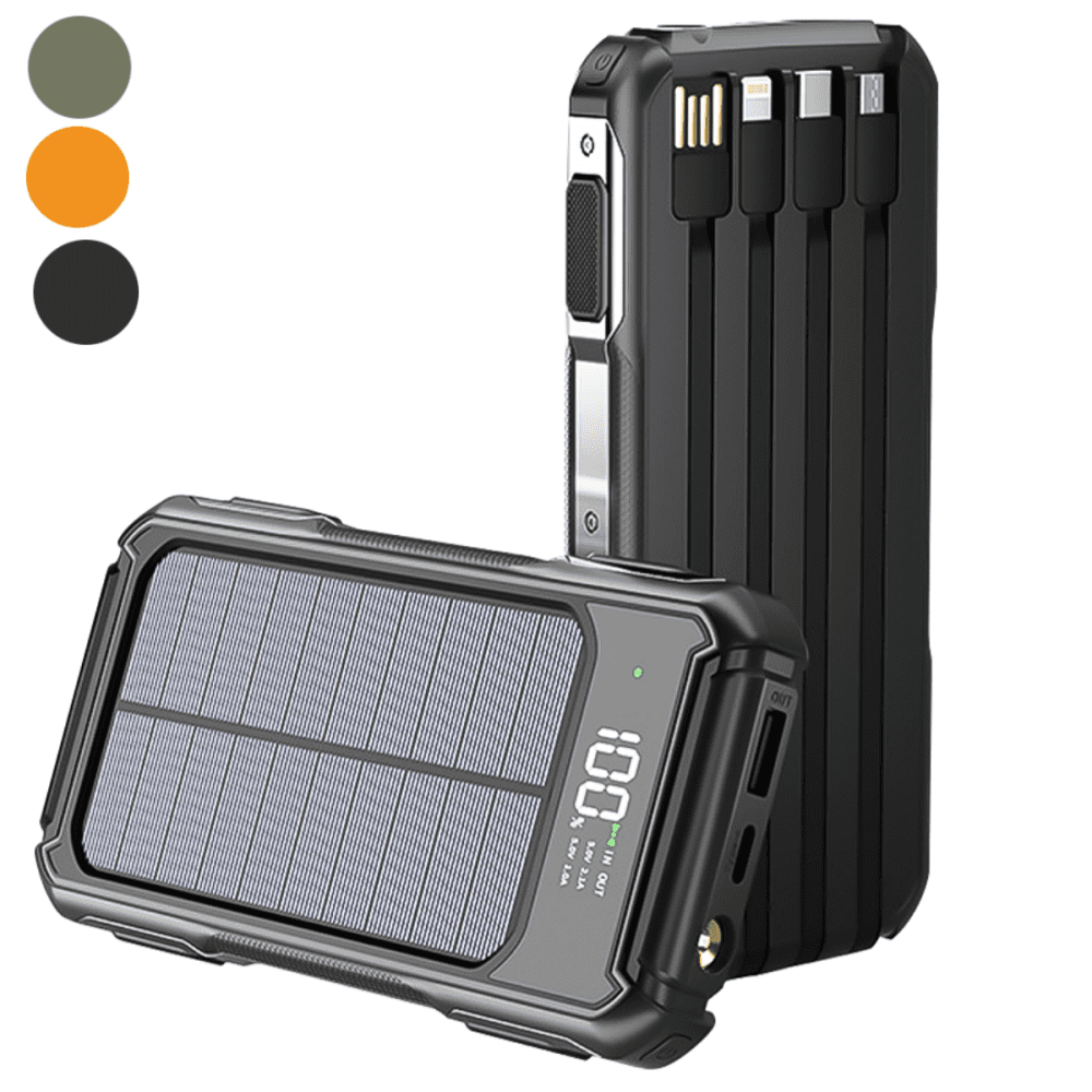 Power-Bank-Solar-Portable-Charger -Kepeak 10000mAh Power Bank Large ...