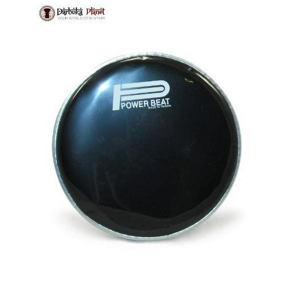Power Beat - Drum Head For Arabic Musical Instrument 9'' Darbuka/Doumbek , Sombaty Size /0.5" Collar (Black)
