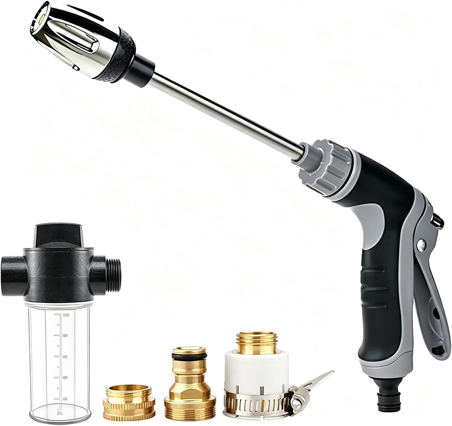 Power Blast Plus, Handheld Portable Pressure Washer with 360Rotating Nozzle, 3 Spray Modes, Tool-Free Setup for Driveway