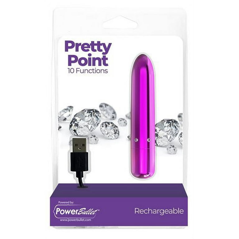 sexspielzeug mit t Power Bullet Pretty Point 10 Functions Bullet Vibrator, Purple