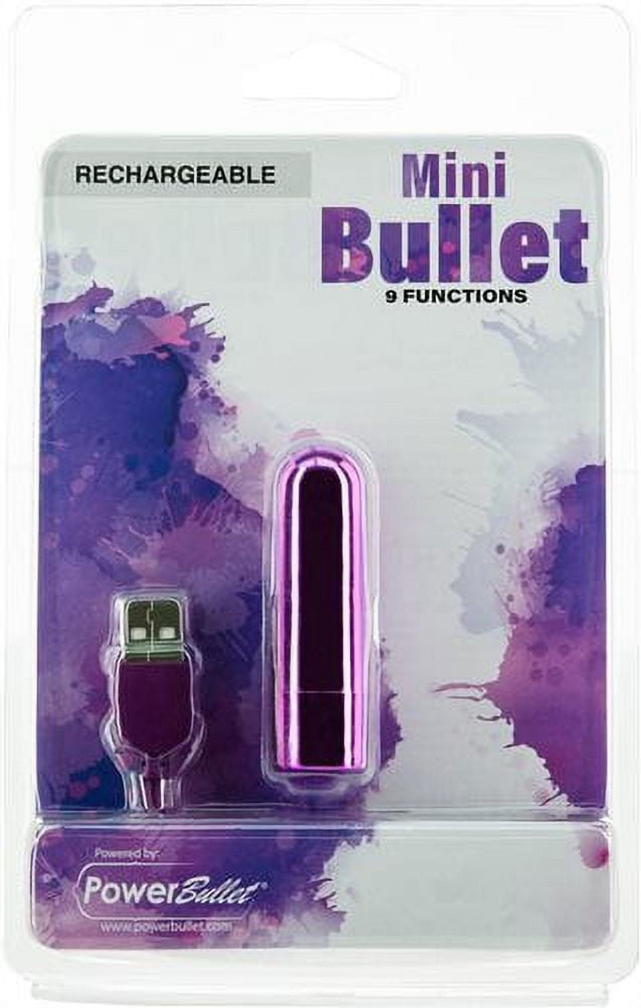 Power Bullet Rechargeable Mini Bullet Vibrator, Purple - Walmart.com