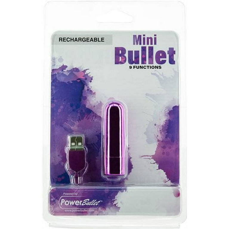 Power Bullet Rechargeable Mini Bullet Vibrator, Purple - Walmart.com