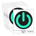 thumbnail image 1 of Power Button Symbol On Off Car Window Bumper Water Bottle Phone Tablet Laptop Waterproof Vinyl Decal Sticker Set 5-Pack - Gloss Finish - 3.0", 1 of 7