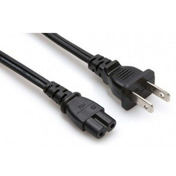 Power Cable - 110v to Non-Polarized C7 plug- 2 foot