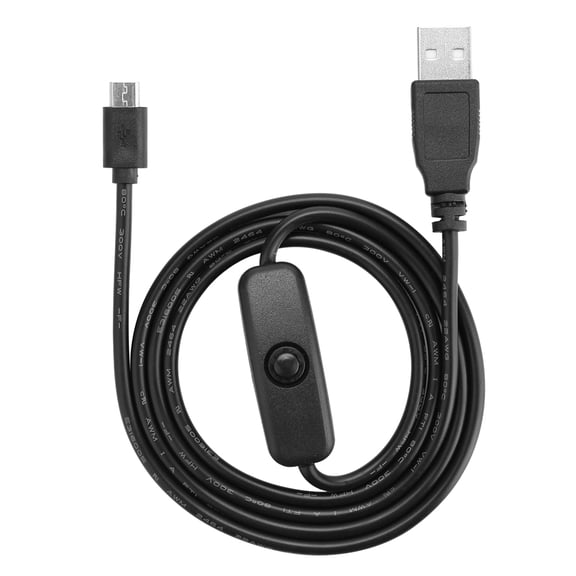 Power Cable, Durable Micro USB Cable , USB Cable, With ON / OFF Switch For 3 / 2 / B / B+ / A