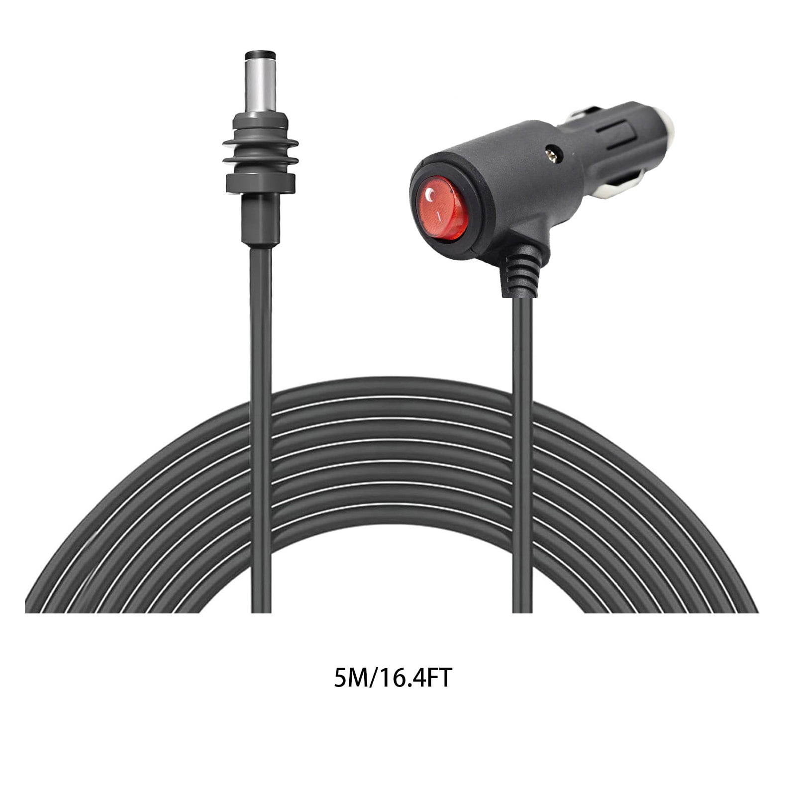 Power Cable for Starlink Mini, DC5521 to Car Cigarette Lighter Plug with  On/Off Switch, 12V Vehicle Power Cord, Waterproof, 18AWG Copper Core for  RV, 