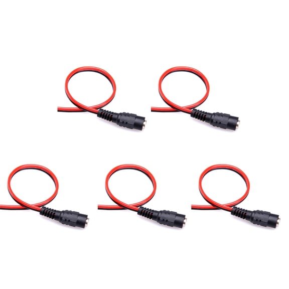 Power Cable with DC5521mm Connectors, Color Wiring for Electronics for CCTV Security Camera,,