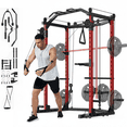 thumbnail image 1 of GARVEE Power Rack Cage with Cable Crossover System,1600 LBS Weight Capacity Multi-Functional Weight Squat Racks for Strength Workout,Red, 1 of 10