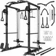 thumbnail image 1 of ALLVIATE Power Cage, 2000LBS Space Saving All-in-One Design, Cable Crossover and Dual Independent Pulley System, Heavy Duty Full Body Workout Cage with Complete Training Attachments for Home Gym, 1 of 8