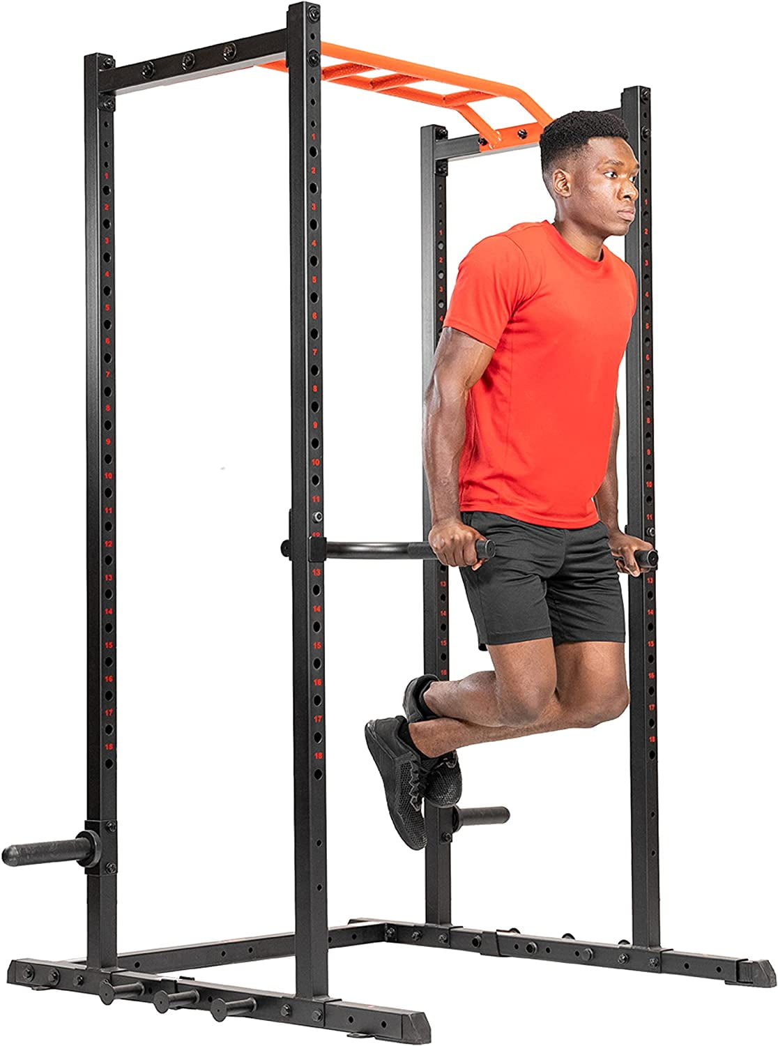 Power Cage Squat Rack Upgrade Attachments, Dip Bar, Plate Bar Holder ...