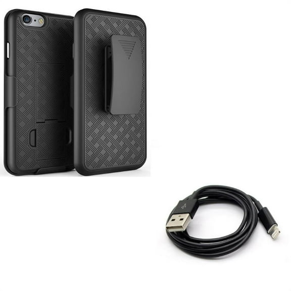 Power Charger Cord USB Cable Charger Power Cord w Swivel Holster Case Belt Clip for iPhone 8 PLUS,7 Plus Models