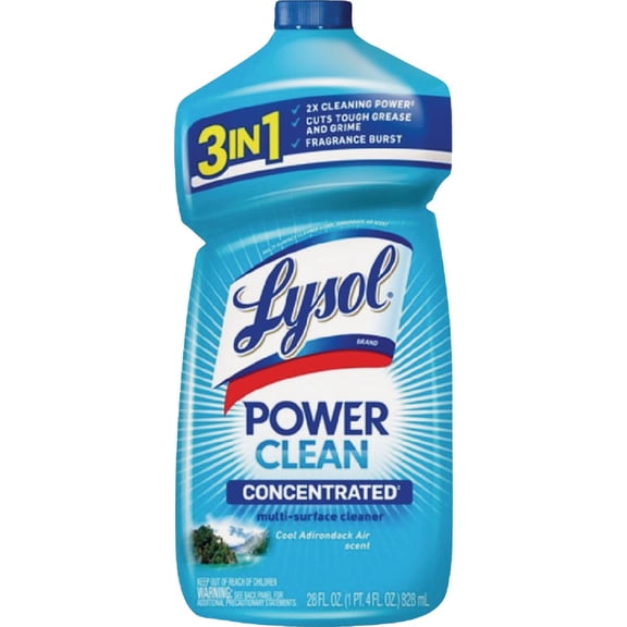 NOBRAND Power Clean Multi-Surface Cleaner, 2x Concentrated, Cool Adirondack Scent - 28 Fl Oz