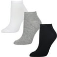 thumbnail image 1 of Power Club Men's 6 Pairs Athletic Low Cut Plain Quarter Ankle Socks, 1 of 3