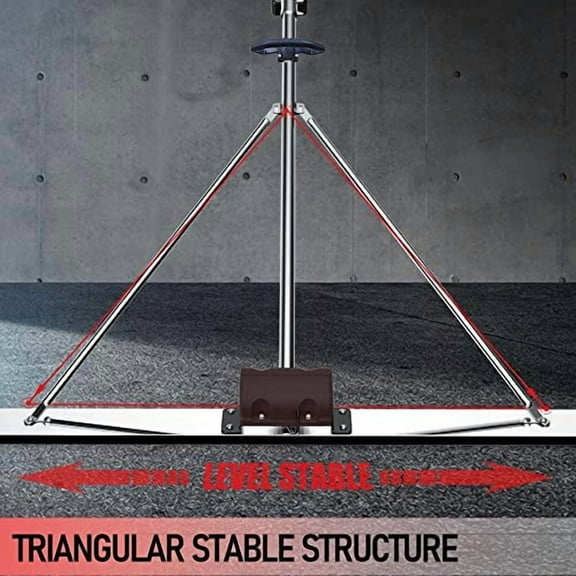 Power Concrete Screed Vibratory Kit Concrete Finishing Tool with 5ft Board, Battery Powered Concrete Surface Leveling Tamper Ruler, Cordless Electric Screed Cement Finishing Vibrating Machine