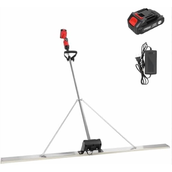 Power Concrete Screed Vibratory Kit Concrete Finishing Tool | Battery ...