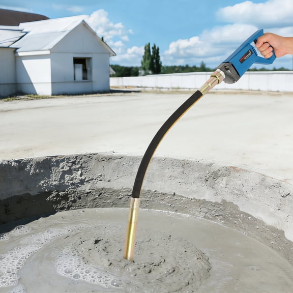 Power Concrete Vibrating Tool 800W 5000RPM Hand Held Electric Concrete Vibrator with 3.94ft Shaft Rod Portable Pencil Cement Vibrator