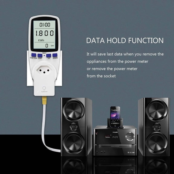 Power Consumption Meter Socket Plug for Accurate Electricity Usage and Energy Management