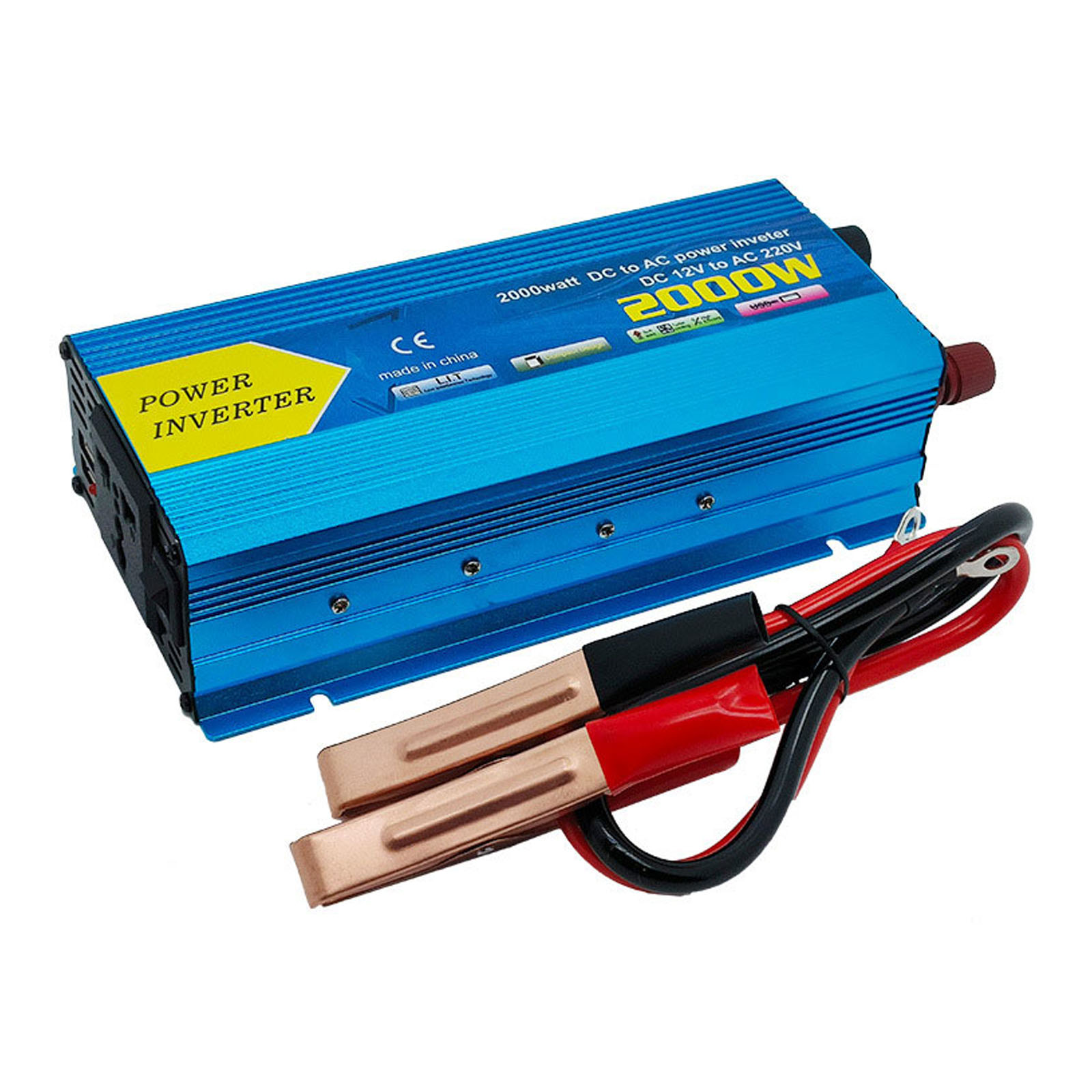 Power Converters 12VDC to 110V 220V Modified Sines Efficient Secure Portable for Travel Home and Outdoor Energy Supply