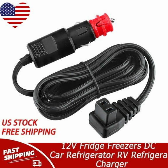 Power Cord Cable Compatible with 12V Fridge Freezers DC 12V Car Refrigerator RV Refrigera