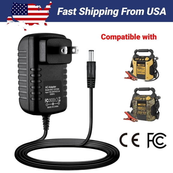 Power Cord Compatible with EverStart Maxx Jump Starter J7CCE J7CE with 120PSI Air Compressor