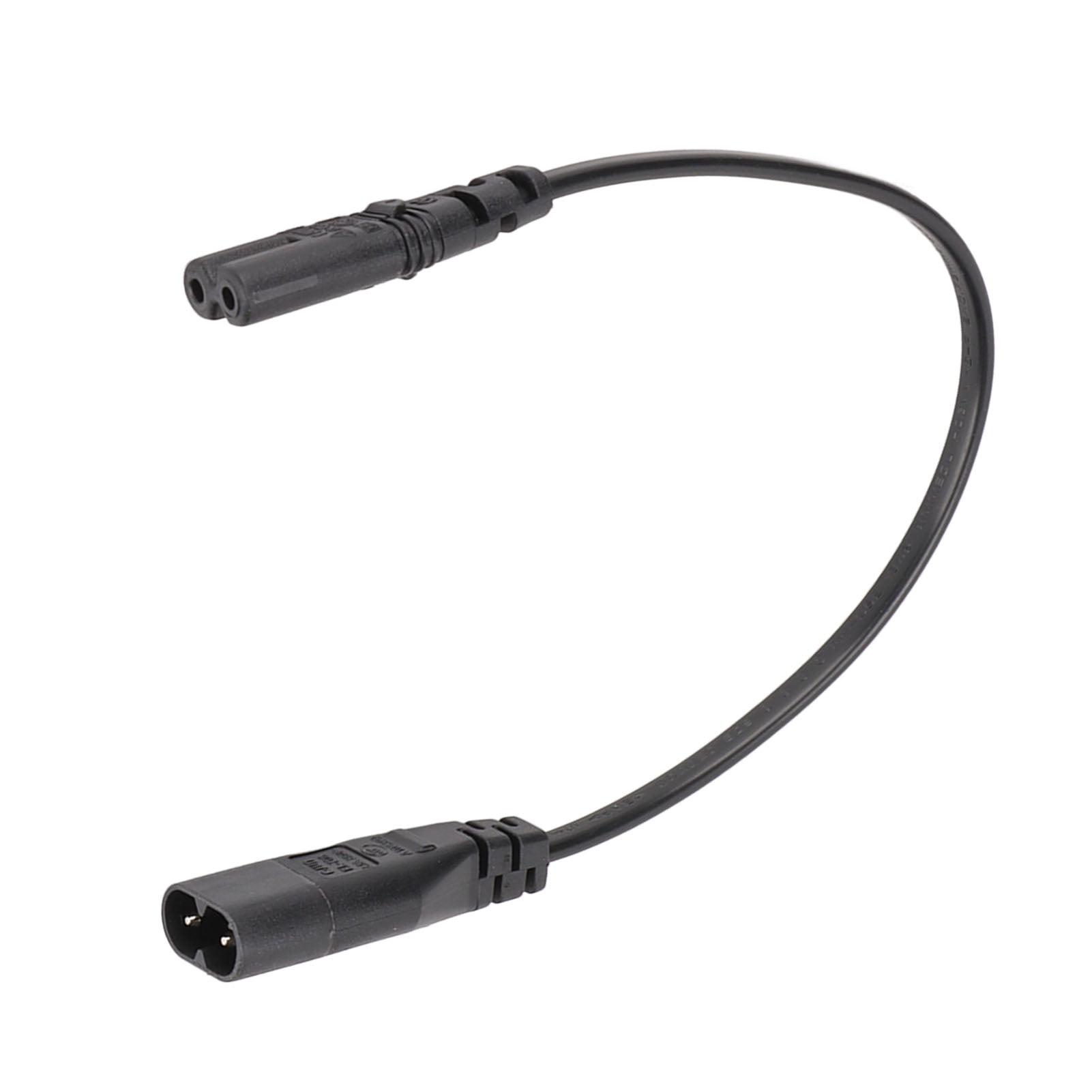 Power Cord Extension, IEC320 C8 To IEC320 C7, 2.5A/250V 0./1.0ft Male