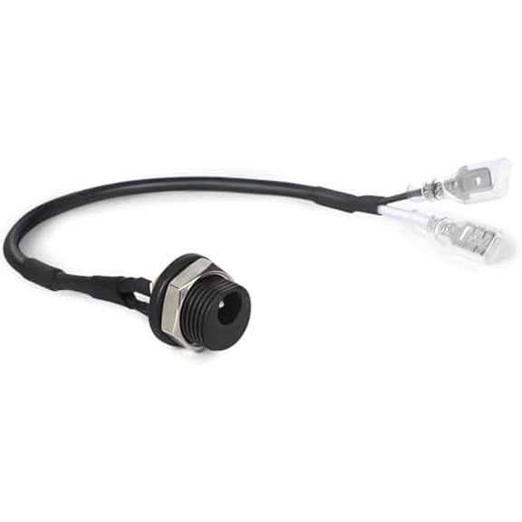 Power Cord Plug Connector Compatible with Peloton Bike (Not for Bike Plus), Oval DC Jack, 8.85 Inches Long, Exercise Bike Power Plug Connector Replacement