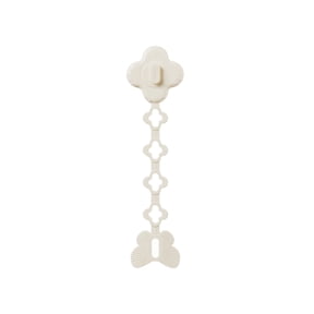 Power Cord Plug Holder, Cream White, 1 Pack Self Adhesive, Cord Organizer for Kitchen Appliance Countertops, Wall Mount Cable Management Storage Clip for Keeping Small Appliance Cords Tidy and Neat
