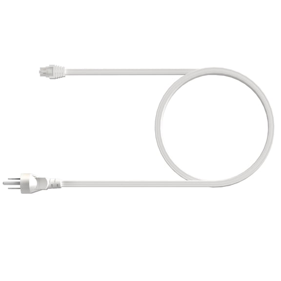 Power Cord for Inlight UC01 Under Cabinet Light, White, 72 Inch, PC0172WH