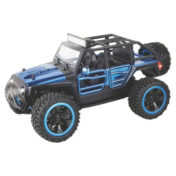 Power Craze (1:24) Safari Racer Battery RC Car, Blue Buggy