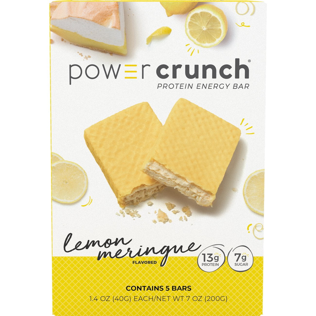 Power Crunch 13g Protein Energy Bars - Lemon Meringue, 5 ct (Package May Vary)