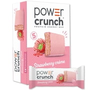 Power Crunch Protein Energy Bars, Strawberry Cream 1.4oz, 5 Count