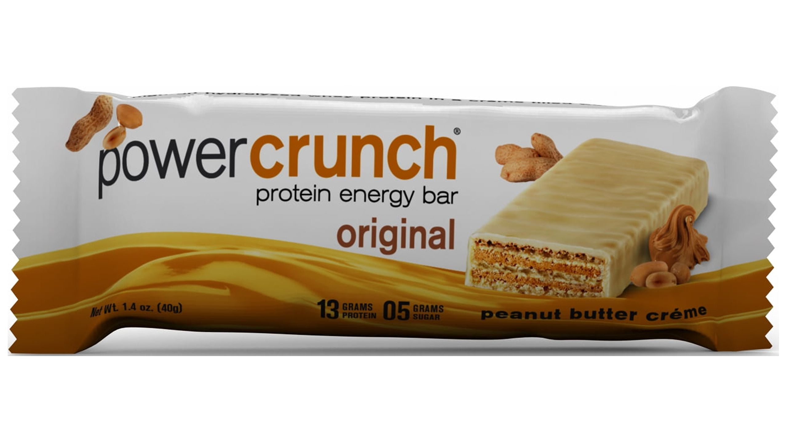 Power Crunch Protein Energy Bar, Peanut Butter Cr&acuteme, 13g Protein, 1 Ct
