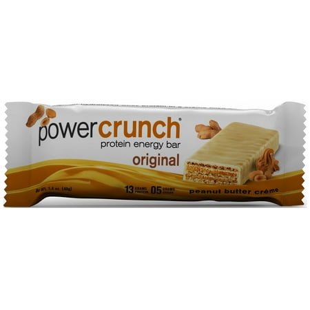 Power Crunch Protein Energy Bar, Peanut Butter Cr&acuteme, 13g Protein, 1 Ct