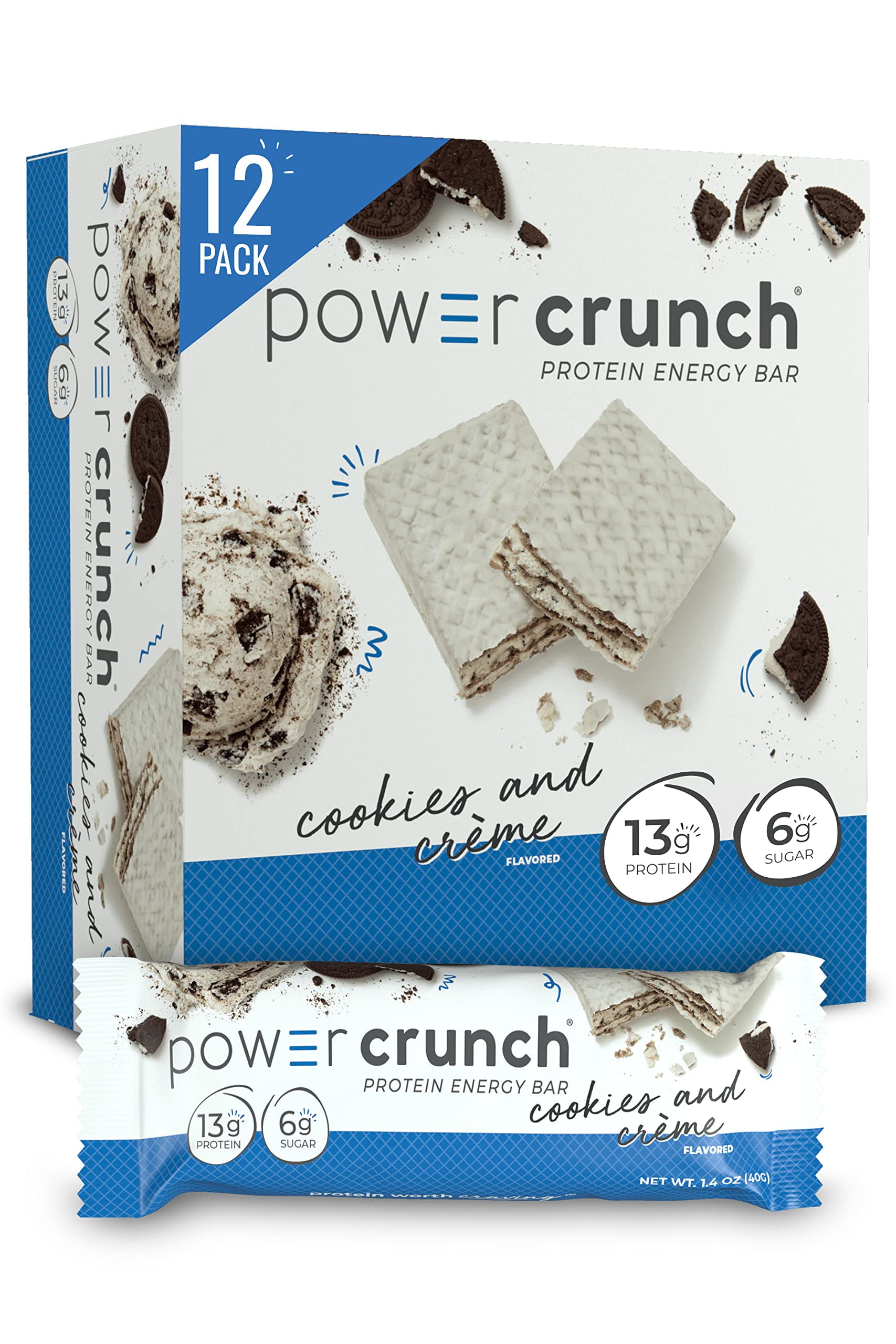 Power Crunch Protein Energy IFF17 Bar, Cookies & Cream 12 ea