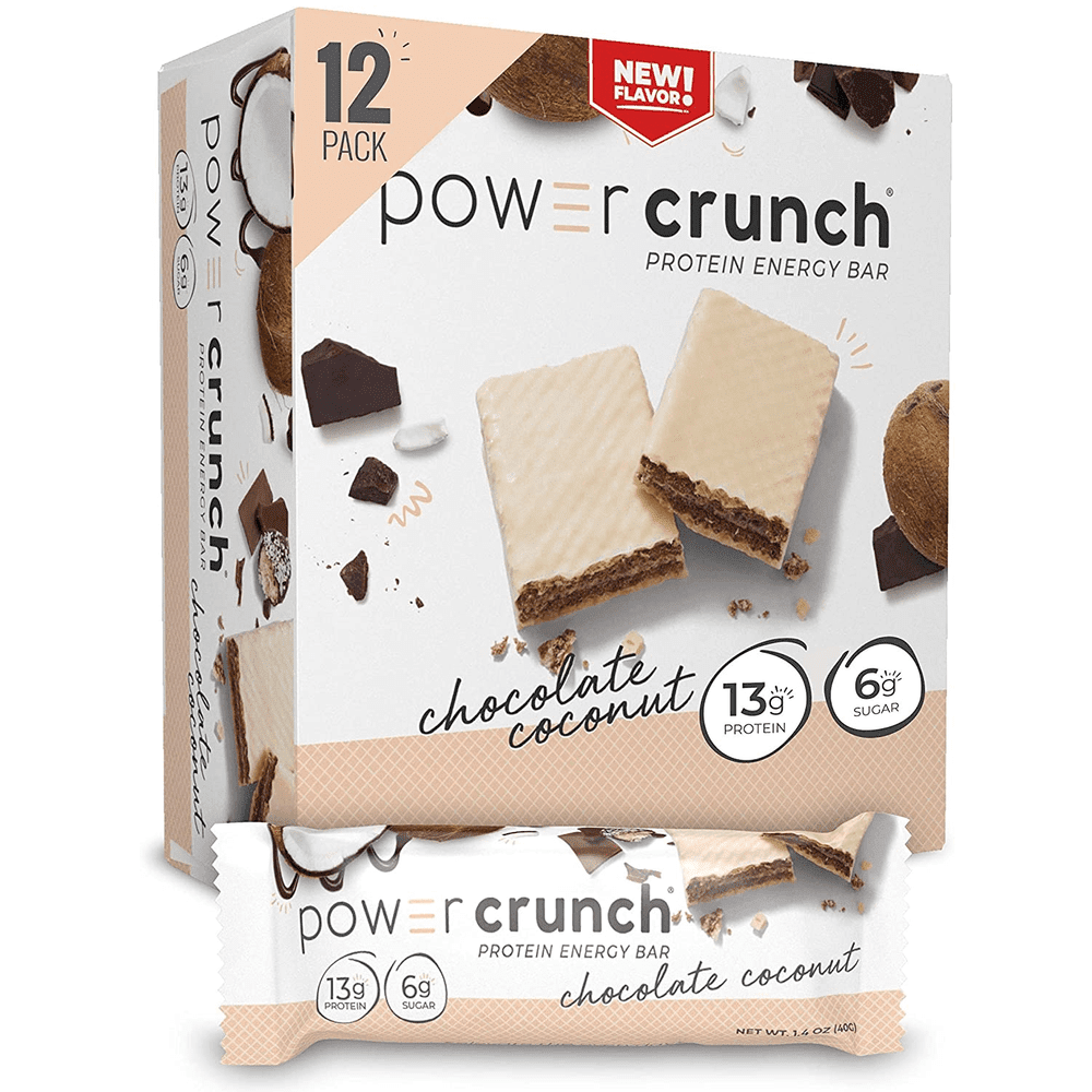 Power Crunch Protein Energy Wafer Bar - Chocolate Coconut (12-Pack)