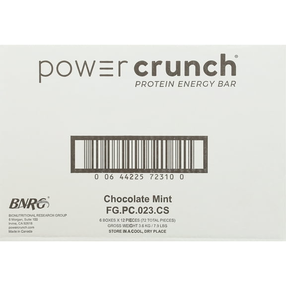 Power Crunch Protein Energy Wafer Bar Chocolate Mint (12-Pack)
