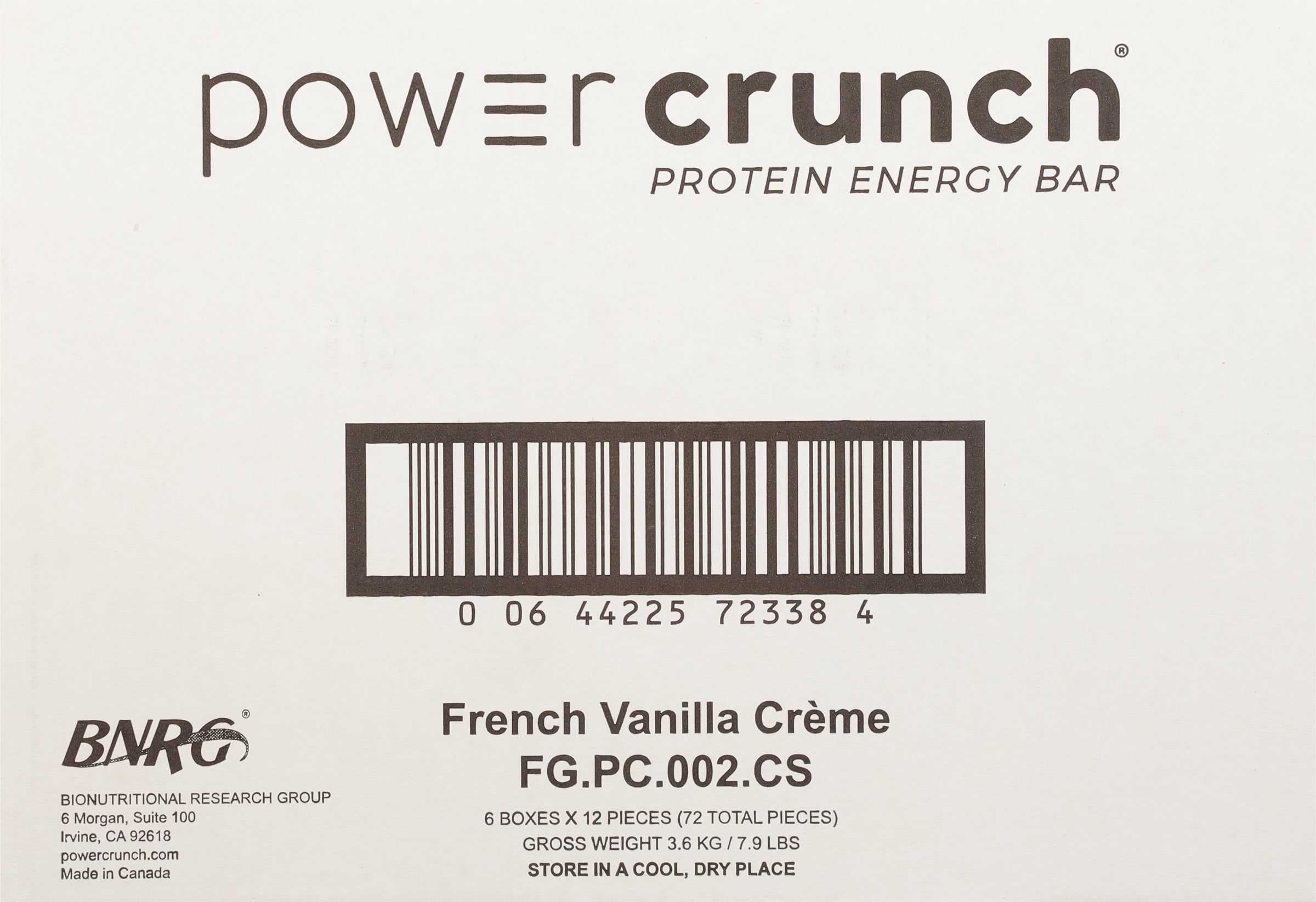 Power Crunch Protein Energy Wafer Bar  French Vanilla Creme (12-Pack)