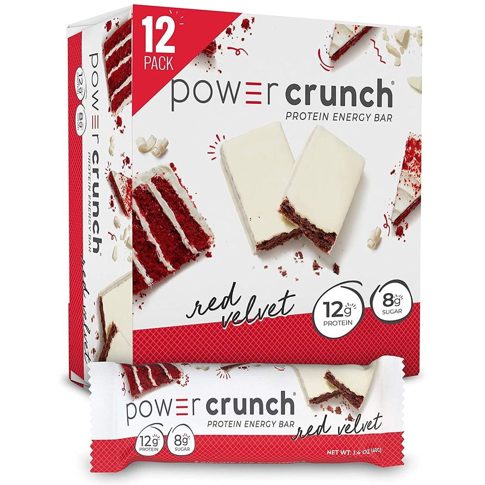 Power Crunch Protein Energy Wafer Bar  Red Velvet (12-Pack)