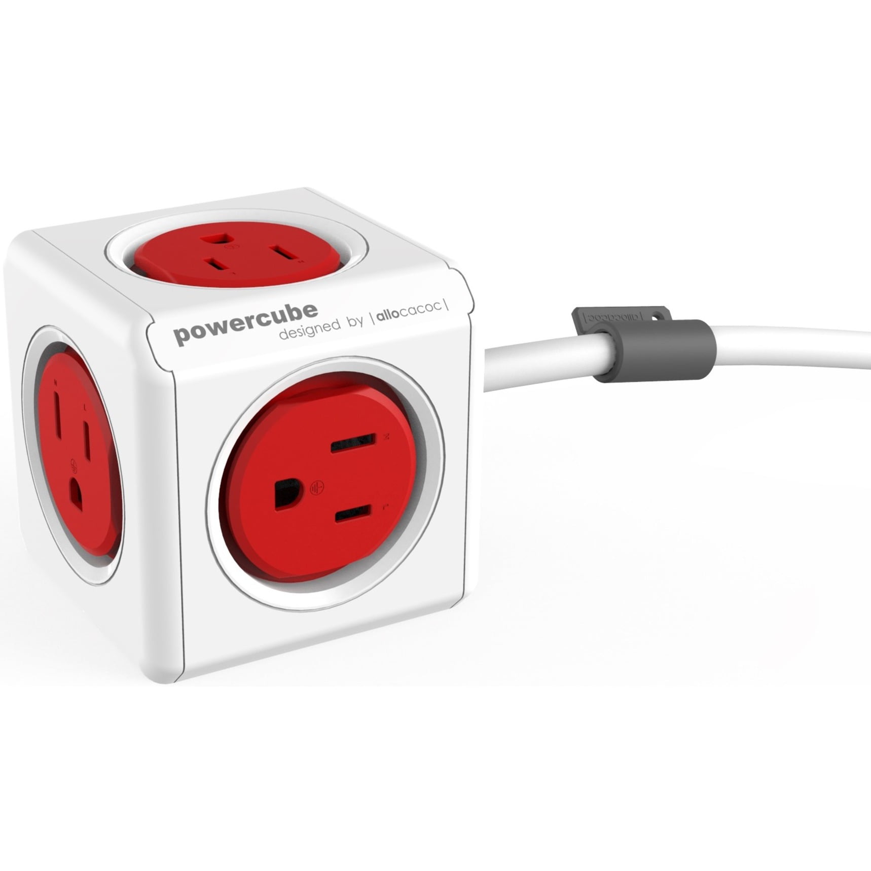 Allocacoc 4324/USEXPC Powercube Extended Power Strip, 10'