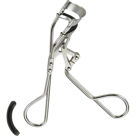 Power Curler Eyelash Curler, Instant Lash Curler for Longer Lashes, Silicone Pad, Nickel Finish