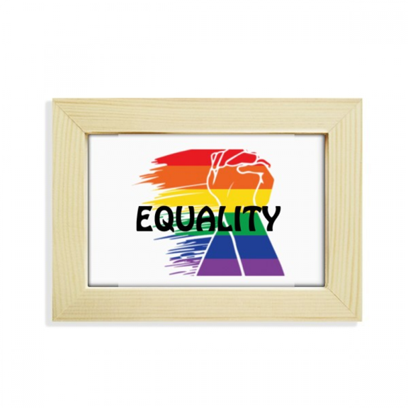 Power Differentiation Identity Rainbow Equality Desktop Decorate Photo Frame Picture Art Painting 5x7 inch